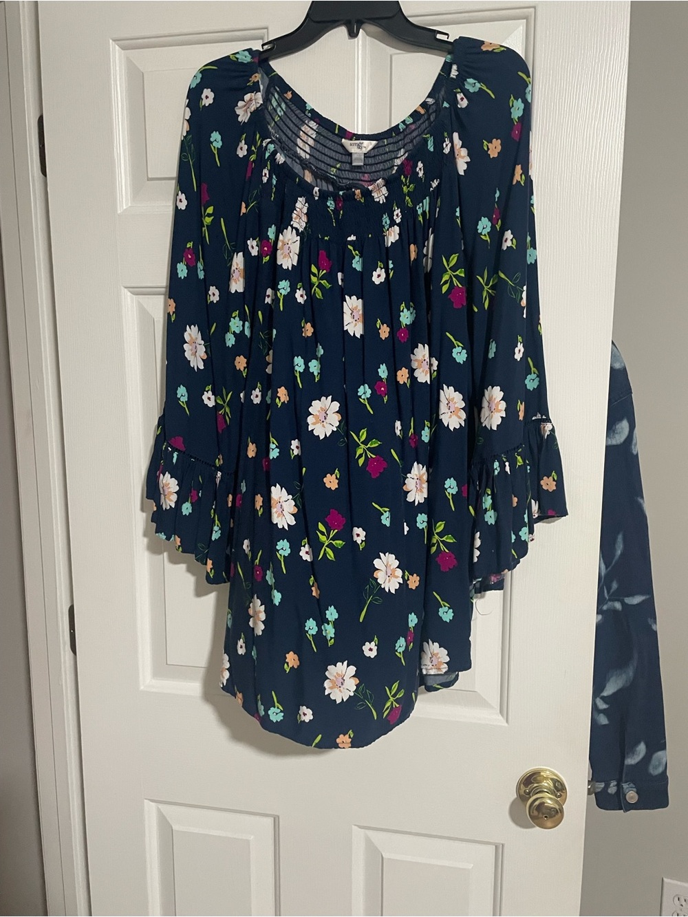 Terra & sky peasant top 2x